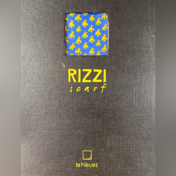 NWOT Vintage 1996 James Rizzi te Neues handmade Bird scarf silk - Picture 6 of 13